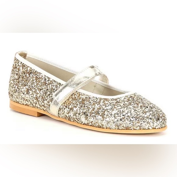 childrenchic Other - NEW Childrenchic Girls' Gold Glitter Mary Jane Flats